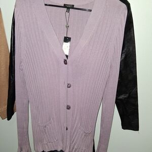 Talbots Soft Purple Cardigan Sweater Nwt Xl